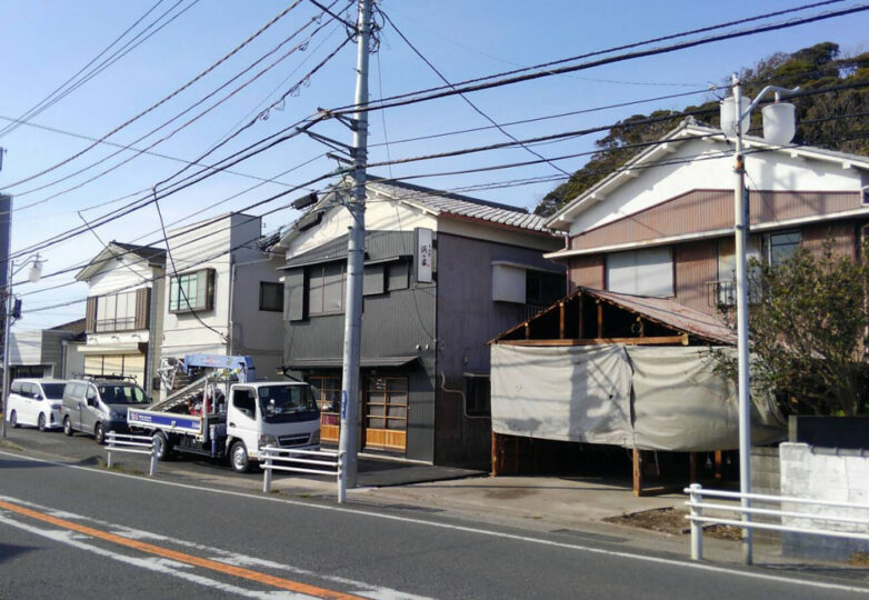 袖看板｜内照式｜居酒屋 浜ん家